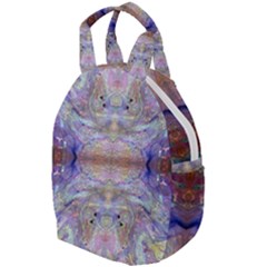 Amethyst Marbling Travel Backpacks by kaleidomarblingart