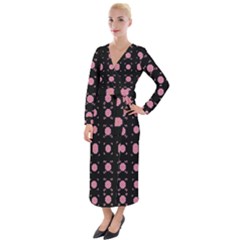 Flowers From The Summer Still In Bloom Velvet Maxi Wrap Dress by pepitasart