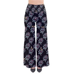 Rose D amour - Black - By Larenard So Vintage Palazzo Pants by LaRenard