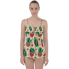 Cactus Love  Babydoll Tankini Set by designsbymallika