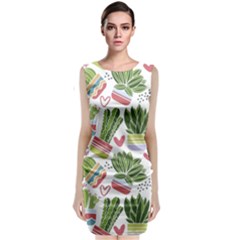 Cactus Love  Classic Sleeveless Midi Dress by designsbymallika