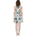 Black White Floral Print Inside Out Racerback Dress View2