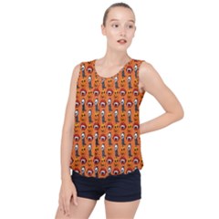 Halloween Bubble Hem Chiffon Tank Top by Sparkle