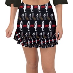 Halloween Fishtail Mini Chiffon Skirt by Sparkle