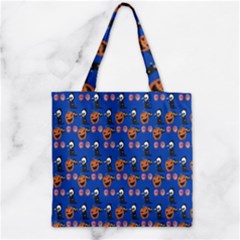 Halloween Zipper Grocery Tote Bag by Sparkle