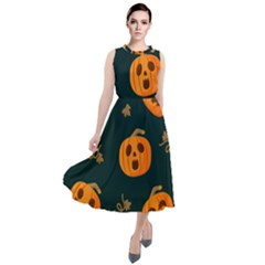 Halloween Round Neck Boho Dress by Sobalvarro
