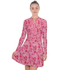 Roses Long Sleeve Panel Dress by CuteKingdom