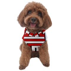 Square Maze Red Dog Sweater by tmsartbazaar