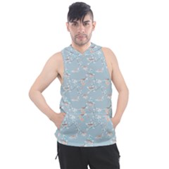 Birds And Flowers Men s Sleeveless Hoodie by CuteKingdom