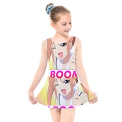 Ok Boomer Kids  Skater Dress Swimsuit by Dimedrolisimys