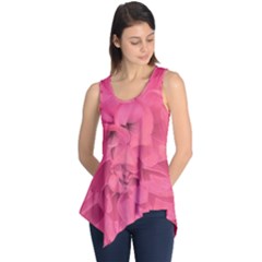 Beauty Pink Rose Detail Photo Sleeveless Tunic by dflcprintsclothing