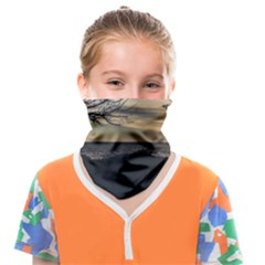 Coastal Sunset Scene At Montevideo City, Uruguay Face Covering Bandana (kids) by dflcprintsclothing