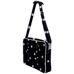 Black And White Baseball Motif Pattern Cross Body Office Bag by dflcprintsclothing