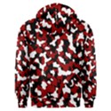 Camouflage Rouge/Blanc Men s Overhead Hoodie View2