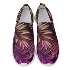Purple Leaves Women s Slip On Sneakers by goljakoff