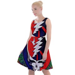 Grateful Dead - Knee Length Skater Dress by Sapixe