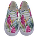 Tropical flowers Kids  Canvas Slip Ons View1