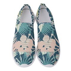 Abstract Flowers Women s Slip On Sneakers by goljakoff