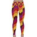 Geometric  Lightweight Velour Classic Yoga Leggings View1