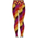 Geometric  Lightweight Velour Classic Yoga Leggings View2