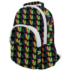 Floral Rounded Multi Pocket Backpack by Sparkle