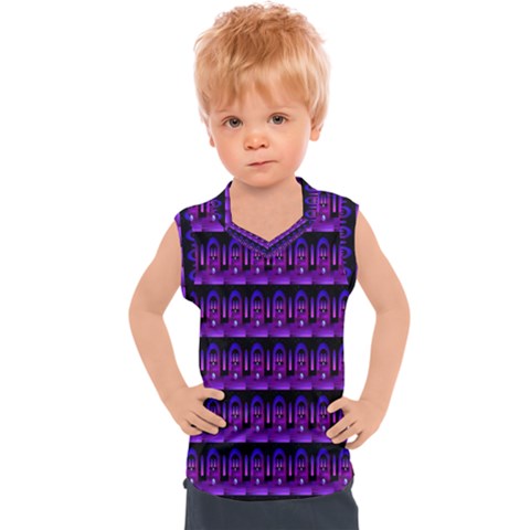 Violet Retro Kids  Sport Tank Top by Sparkle