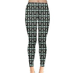 Skull Pattern Inside Out Leggings by Sparkle