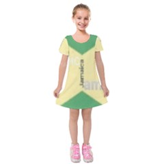 Jamaica, Jamaica  Kids  Short Sleeve Velvet Dress by Janetaudreywilson