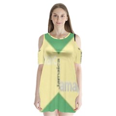 Jamaica, Jamaica  Shoulder Cutout Velvet One Piece by Janetaudreywilson