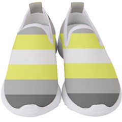 Deminonbinary Pride Flag Lgbtq Kids  Slip On Sneakers by lgbtnation