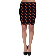 Kawaii Pumpkin Black Bodycon Skirt by vintage2030