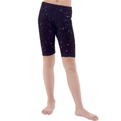 Pink Stars Kids  Mid Length Swim Shorts by Dazzleway