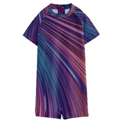 Metallic Rainbow Kids  Boyleg Half Suit Swimwear by Dazzleway