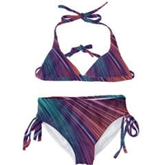 Metallic Rainbow Kids  Classic Bikini Set by Dazzleway