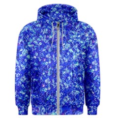 Blue Sequin Dreams Men s Zipper Hoodie by essentialimage