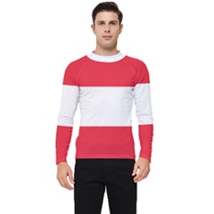 Flag Of Austria Men s Long Sleeve Rash Guard by FlagGallery