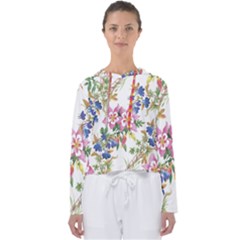 Garden Flowers Women s Slouchy Sweat by goljakoff