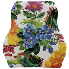 Flowers Car Seat Velour Cushion  by goljakoff