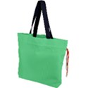 Algae Green & Black -  Drawstring Tote Bag View1