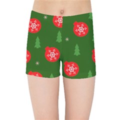 Christmas 001 Kids  Sports Shorts by MooMoosMumma