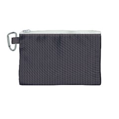 Onyx Black & White - Canvas Cosmetic Bag (medium) by FashionLane