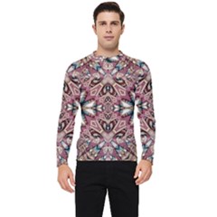 Pink Pattern Men s Long Sleeve Rash Guard by Dazzleway