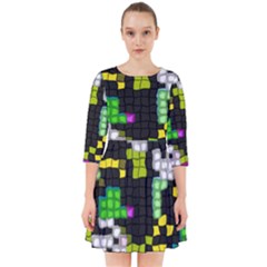 Drawn Squares                                                   Smock Dress by LalyLauraFLM