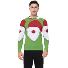 Santa Claus Hat Christmas Men s Long Sleeve Rash Guard by Mariart