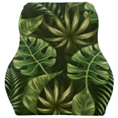 Green Leaves Car Seat Velour Cushion  by goljakoff