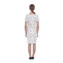 Music Notes Wallpaper Classic Short Sleeve Midi Dress View2