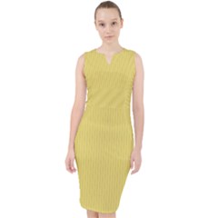 Arylide Yellow - Midi Bodycon Dress by FashionLane