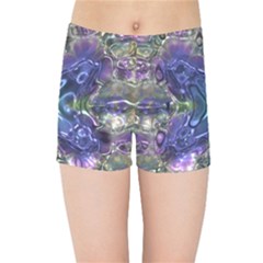 Metallizer Factory Glass Kids  Sports Shorts by Mariart
