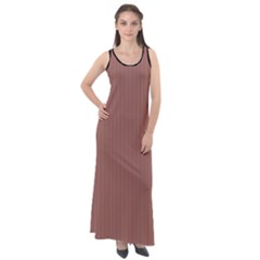 Blast-off Bronze - Sleeveless Velour Maxi Dress by FashionLane