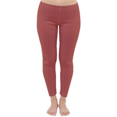 Blush Red - Classic Winter Leggings by FashionLane